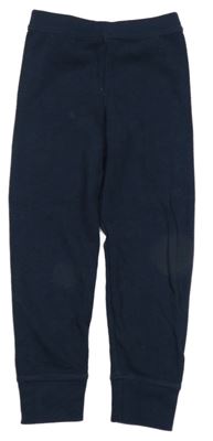 Tmavomodré žebrované tepláky C&A