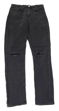 Černé skinny rifle s prošoupáním 