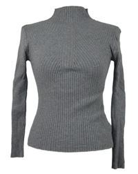 Sivý rebrovaný ľahký sveter Shein