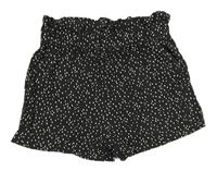 Tmavosivé bodkovaná é bavlnené kraťasy H&M