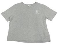 Sivé crop tričko s logom River Island