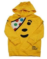 Pomerančová mikina s Pudseym a kapucňou zn. George