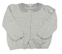 Sivý trblietavý prepínaci sveter The Little White Company