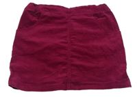 Vínová manšestrová sukně Yigga