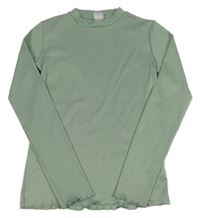 Světlekhaki žebrované triko Y.F.K.