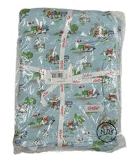 Nové - Světlemodrá deka s mašinkou Cath kids