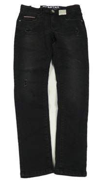 Nové - černé skinny rifle s prošoupáním Chapter young