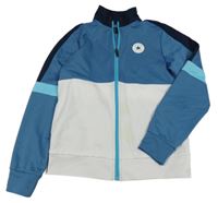 Modro-biela prepínaci športová mikina s logom Converse
