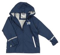 Tmavomodrá nepromokavá bunda s bágrom a kapucňou Lupilu