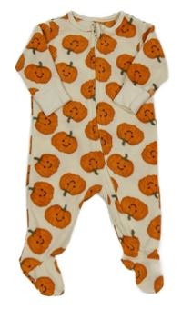 Smotanový fleecový overal s dýněmi Matalan