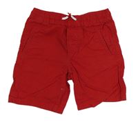 Červené plátenné kraťasy Denim Co.