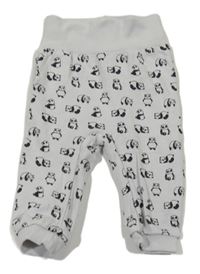 Sivé tepláky s pandami H&M