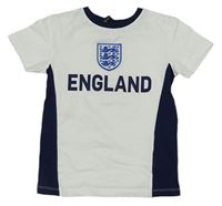 Bielo-tmavomodré tričko s erbem England George