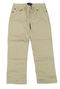 Béžové plátenné nohavice Ralph Lauren