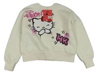 Smotanová crop mikina s Kitty Primark