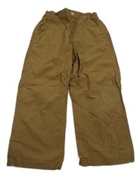 Hnědé plátěné kalhoty C&a