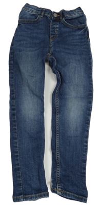 Tmavomodré slim fit rifle H&M