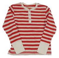 Červeno-bílé pruhované triko 