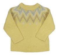 Žlutý svetr se vzorem Primark