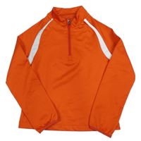 Červeno-biela športová funkčná mikina Crane