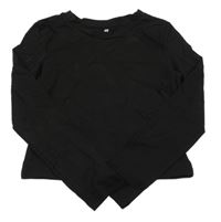 Čierne crop tričko H&M