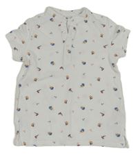 Biele tričko s lodičkami So Cute