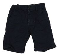 Tmavomodré plátenné chino kraťasy Tom Tailor