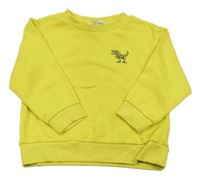 Žltá mikina s dinosaurom H&M
