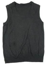 Tmavosivá svetrová vesta M&S