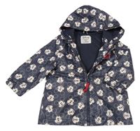 Tmavomodrá nepromokavá podzimní bunda s Mickeym a kapucí Primark