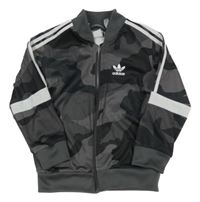 Sivá army športová prepínaci mikina s logom Adidas