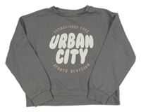 Sivá crop mikina s nápisom Primark