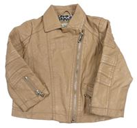 Světlehnědý koženkový podzimní křivák RIVER ISLAND