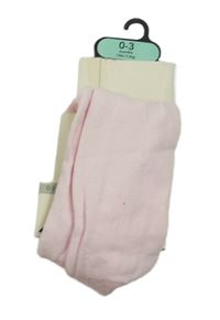 Nové - svetloružové pančuchy so srdiečkami George
