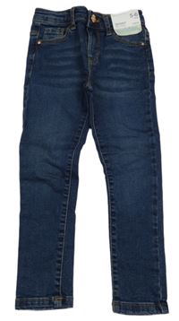 Nové - tmavomodré skinny teplákové rifle Denim Co.