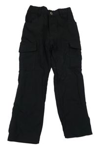 Černé cargo kalhoty H&M