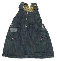 Nové - tmavomodré riflové šaty