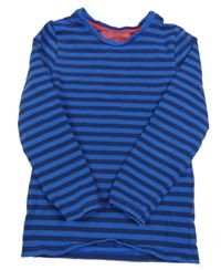 Safírovo-tmavomodré pruhované pyžamové tričko M&S