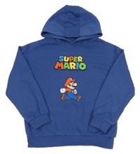 Tmavomodrá mikina s Máriem a kapucí PRIMARK