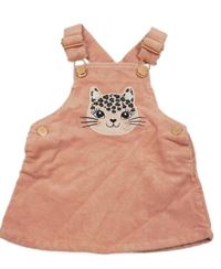 Ružové menšestrové šaty s mačičkou Smile