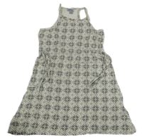 Sivo-smetanovo-tmavosivé vzorované letné šaty milla