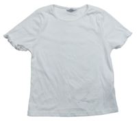 Krémové rebrované tričko Primark