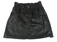 Čierna koženková sukňa H&M