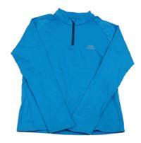 Modrá športová funkčná mikina Kalenji