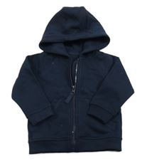 Tmavomodrá prepínaci mikina s kapucňou Matalan