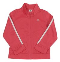 Tmavoružová športová prepínaci funkčná mikina Domyos