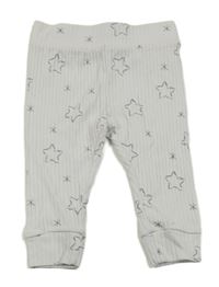 Svetlosivé rebrované ľahké tepláky s hviezdami So Cute