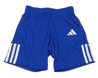 Safírové sportovní funkční kraťasy s logem Adidas