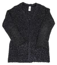 Čierny trblietavý svetrový cardigan C&A