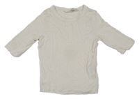 Smotanové crop tričko H&M